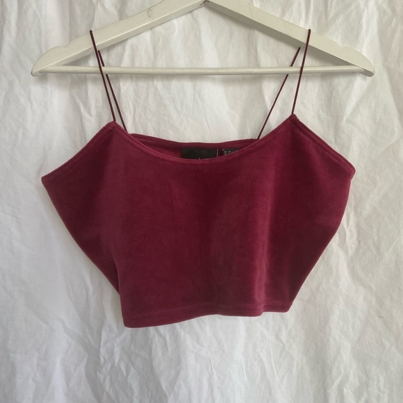 Adidas x Ivy Park Velour Crop Top/ Bralette Size XL - Picture 2 of 13